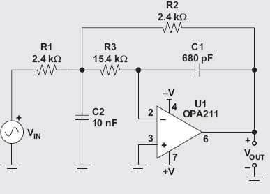 10KHz, MFB Active Filter for AV Receiver