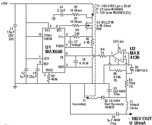 -185V DC to DC Single Output Power Supply for Communications & Telecom