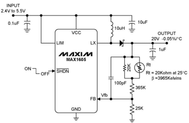 20V DC to DC Single Output Power Supply for LCD TV