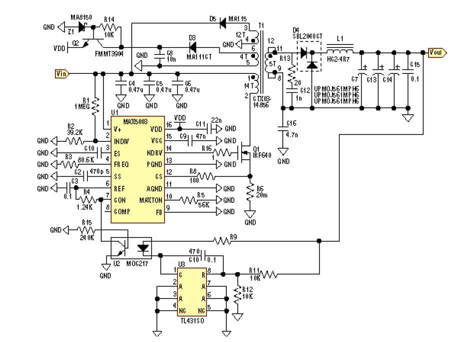 50W, 5V DC to DC Single Output Power Supply for Servers