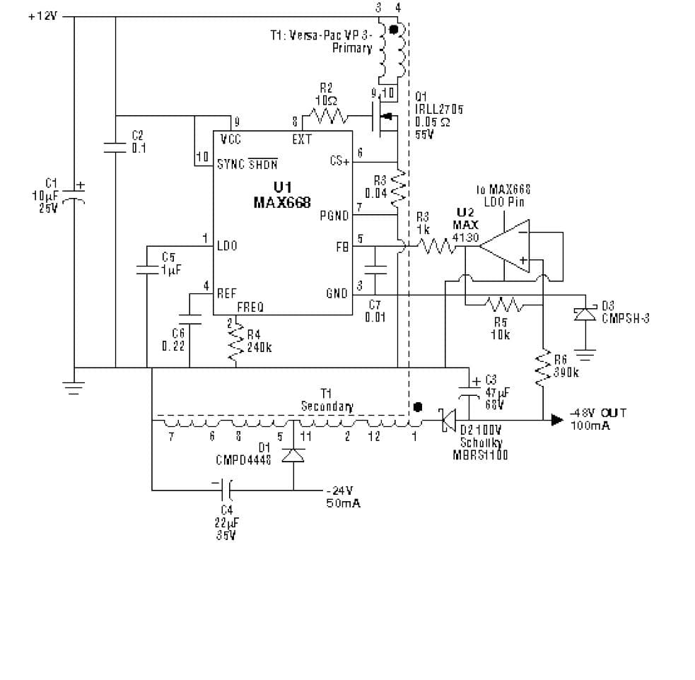 -48V, -24V DC to DC Multi-Output Power Supply for Communications & Telecom