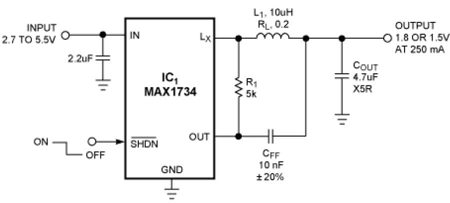 1.5V, 1.8V DC to DC Single Output Power Supply for Wireless LAN