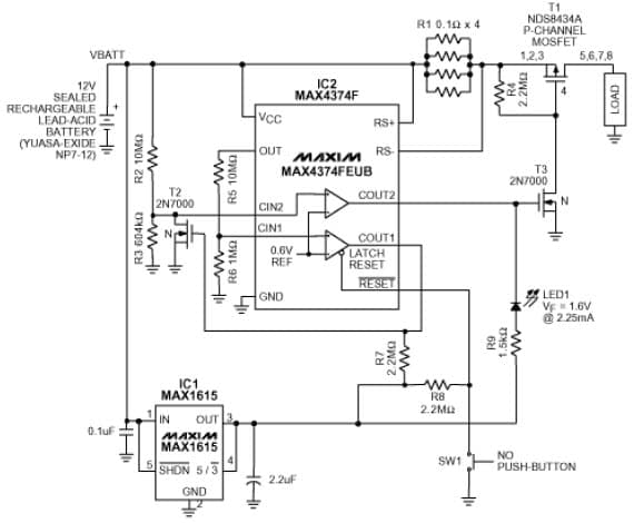 2-Cell, Lead-Acid Battery Monitor for Power Management