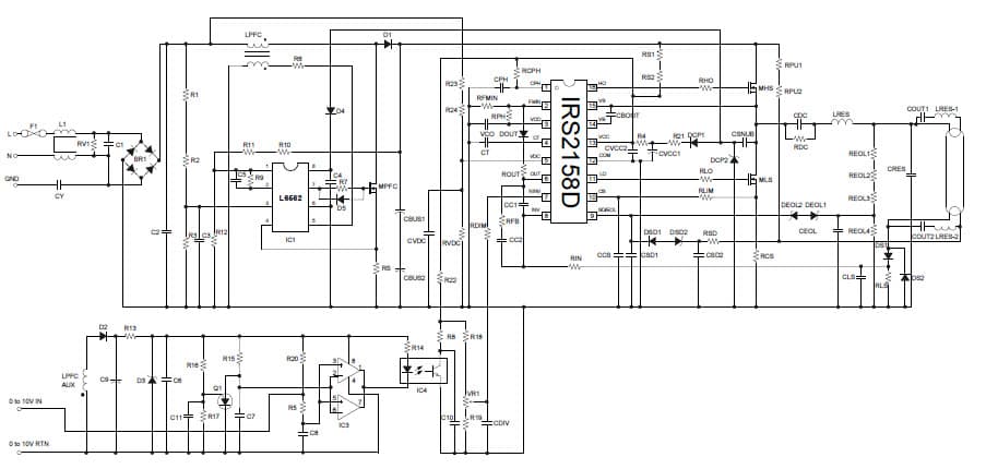 1-Lamp, 54W Fluorescent Lamp Driver for Fluorescent Lamp Ballast