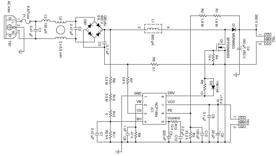 300W, 390V AC to DC Single Output Power Supply for Desktop PC