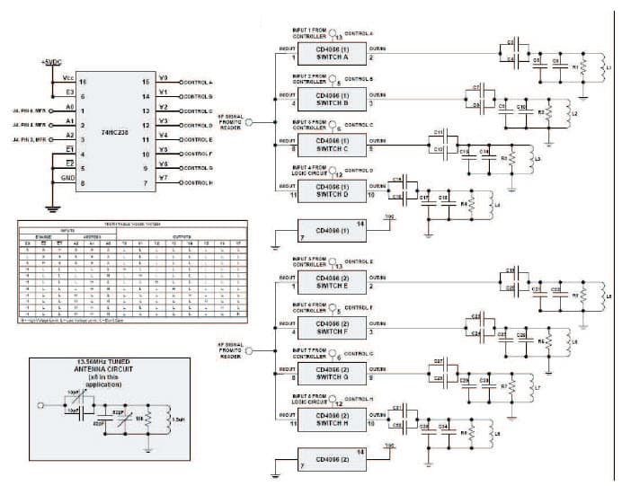 Low Cost HF RFID Multiplexer Examples