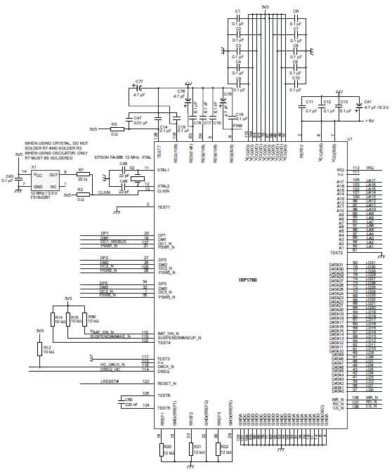 Interfacing the ISP1761 to the Intel PXA25x processor