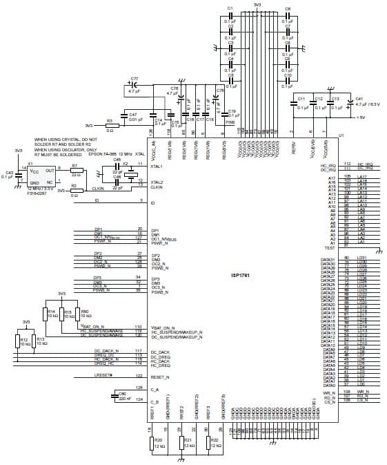 Interfacing the ISP1760 to the Intel PXA25x processor