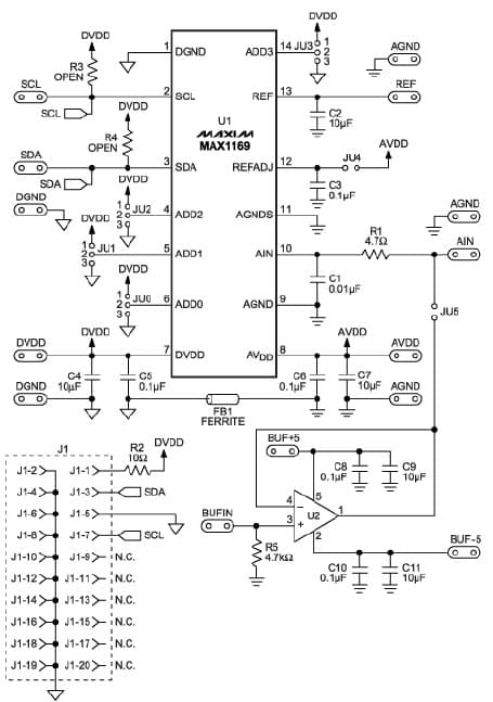 MAXQ2000, Microcontroller to Implement a High Speed I2C Interface for MAX1169 16-Bit ADC