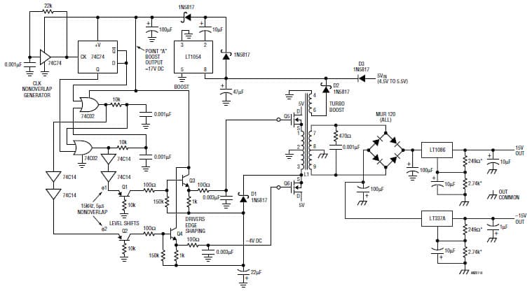 Low Noise Converter (5V to 15V)