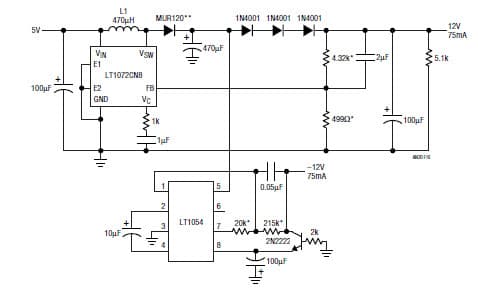 Single Inductor, Dual Output Converter (5V to 15V)