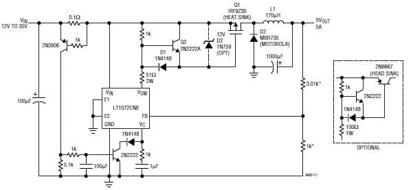 Positive Buck Converter (15V-35V to 5V)