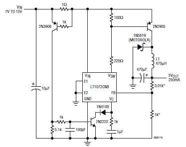 Positive Buck Converter (7V-15V to 5V)