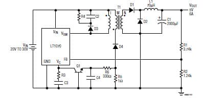 forward Converter (20V-30V to 5V)