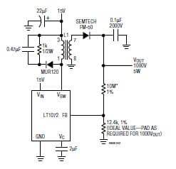 Non-Isolated Converter (15V to 1000V)