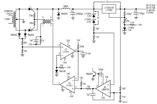 High Current Low Dissipation pre-regulated Linear Regulator