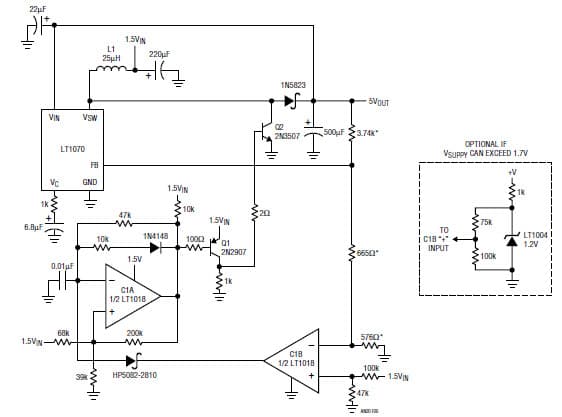 200mA Output Converter (1.5V to 5V)