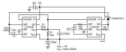 Regulating 200mA Converter (12V to 5V)