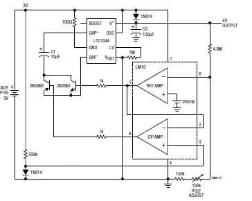 Regulated Voltage Up Converter (3V to 5V)