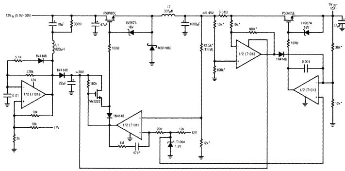 5V DC to DC Single Output Power Supply for Power Management