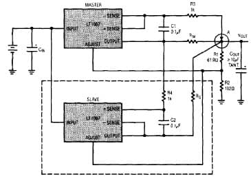 LT1067, High Current 5V-3.3V Regulator