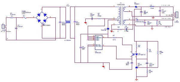 10W, 5V, 12V AC to DC Multi-Output Power Supply