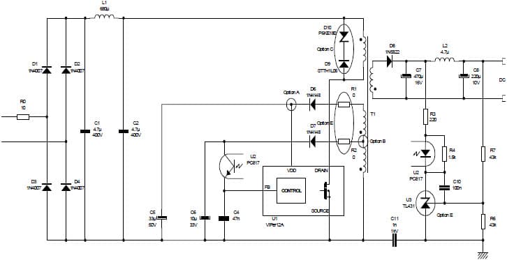 4W, 5V AC to DC Single Output Power Supply for Battery Charger