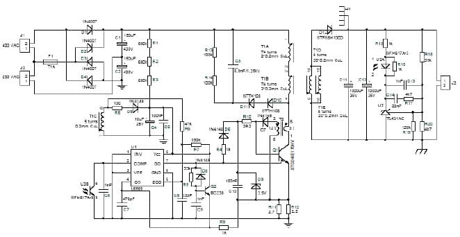 200W, 24V AC to DC Single Output Power Supply for 3-Phase AC Motor