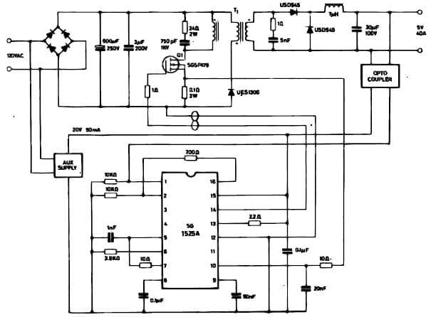 200W, 5V AC to DC Single Output Power Supply