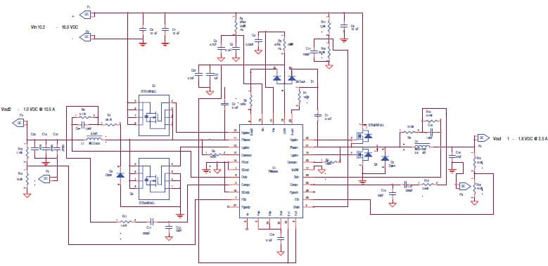 15W, 1V, 1.8V DC to DC Multi-Output Power Supply