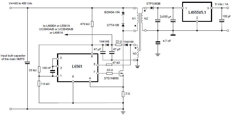 7W, 5V DC to DC Single Output Power Supply for Copier