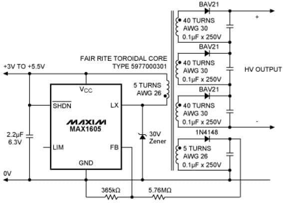 500V DC to DC Single Output Power Supply for LCD TV