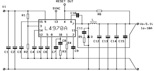 5.1V DC to DC Single Output Power Supply