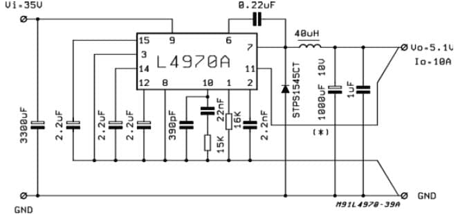 5.1V DC to DC Single Output Power Supply