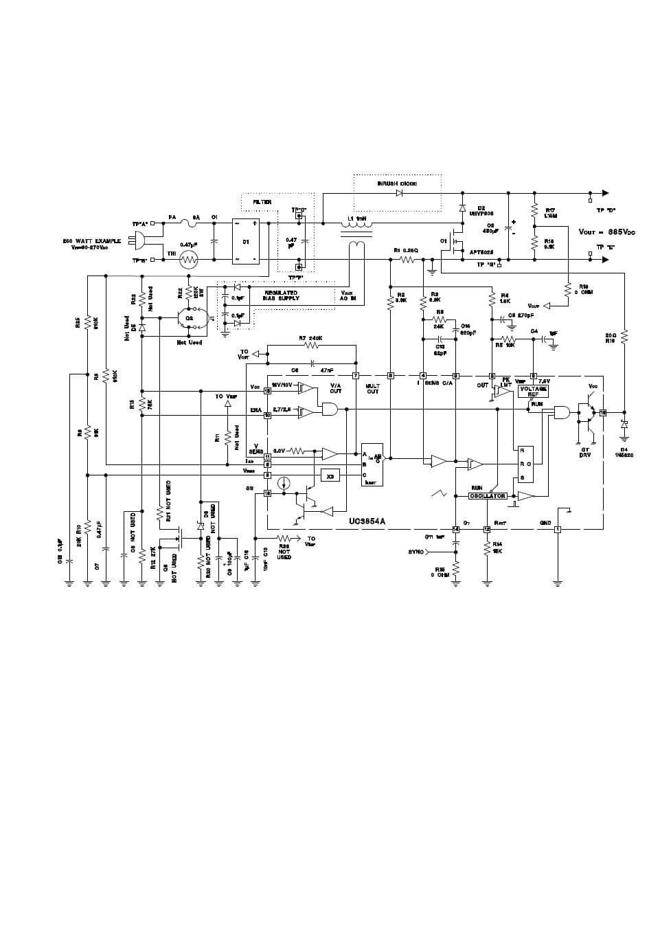 250W, 385V DC to DC Single Output Power Supply