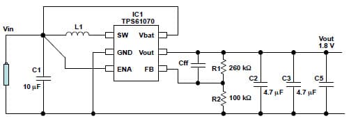 1.8V DC to DC Single Output Power Supply for Bluetooth