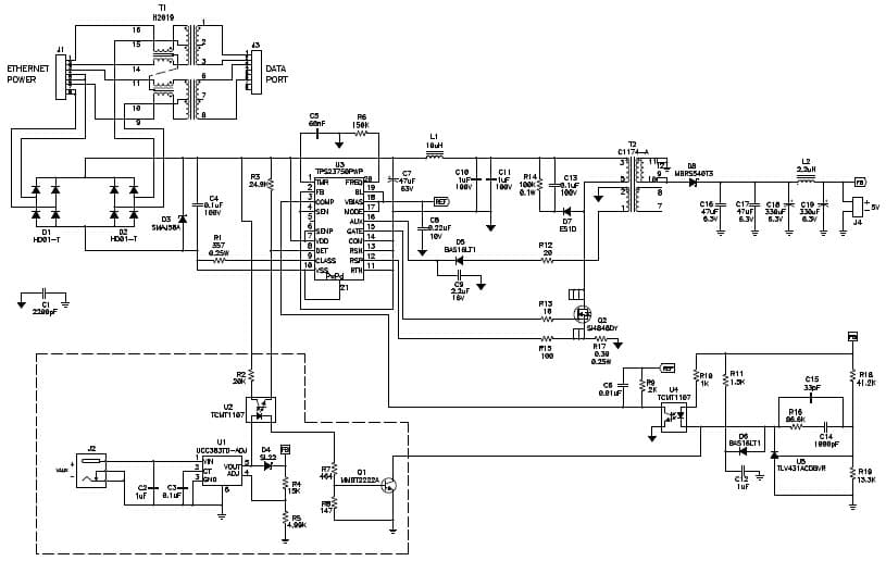 5V DC to DC Single Output Power Supply for PoE Security Camera