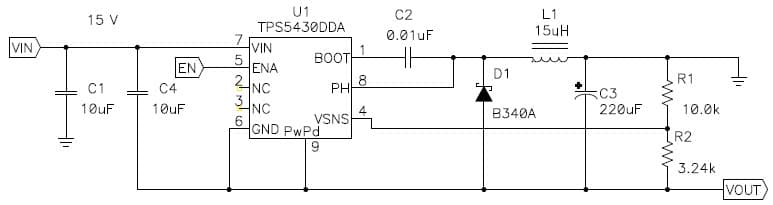 SLVA257A Using the TPS5430 as an Inverting Buck-Boost Converter