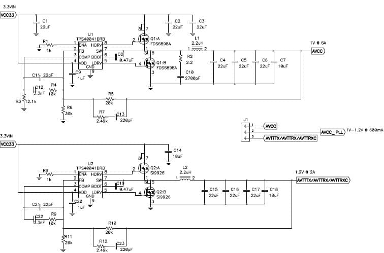 SLVA283, 1V, 1.2V DC to DC Multi-Output Power Supply for Communications/Telecom