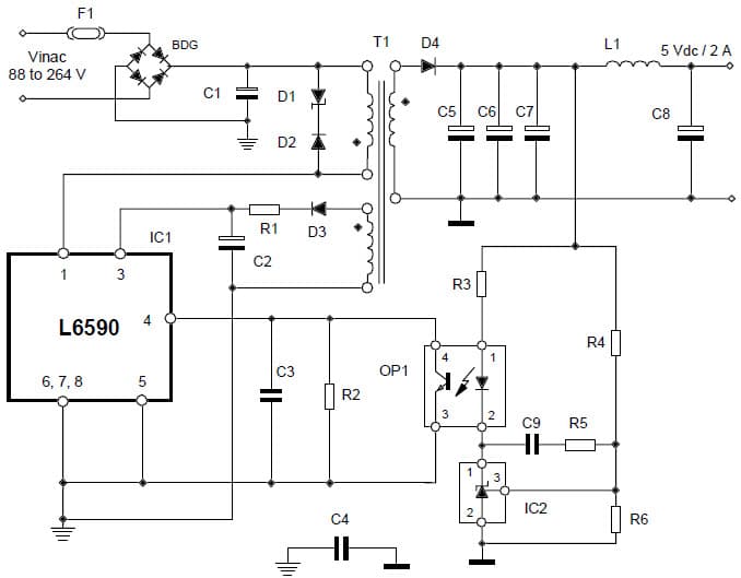 10W, 5V AC to DC Single Output Power Supply