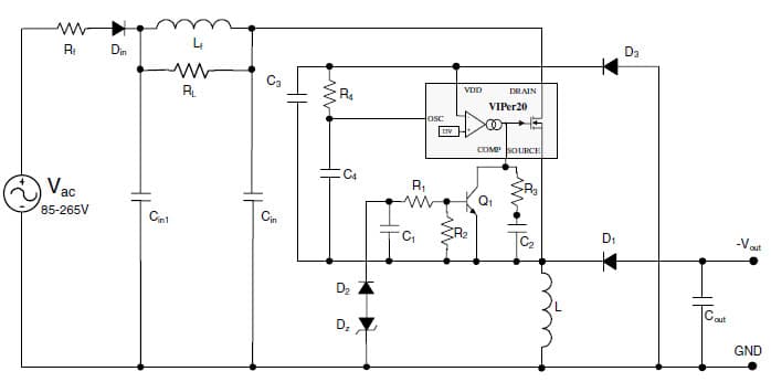 -11V AC to DC Single Output Power Supply