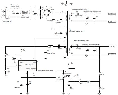 30W, 6.5V, 10V AC to DC Multi-Output Power Supply for Consumer Electronics