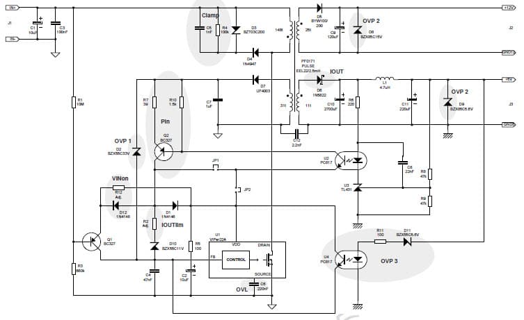 12W, 5V, 12V AC to DC Single Output Power Supply for Desktop PC