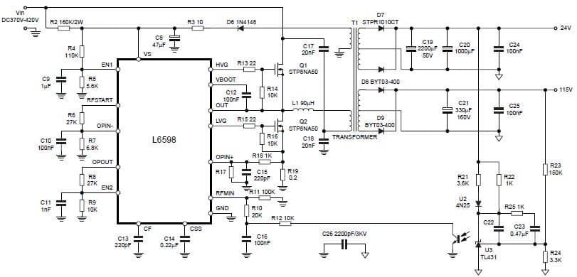 180W, 24V, 110V DC to DC Multi-Output Power Supply for TV Power Supply