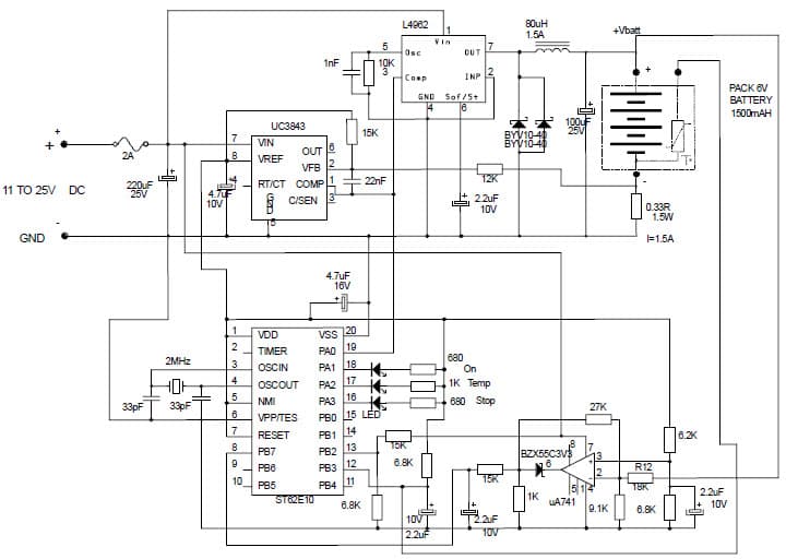 6V, 4-Cell, Nickel-Cadmium/Nickel-Metal Hydride Battery Charger for Audio