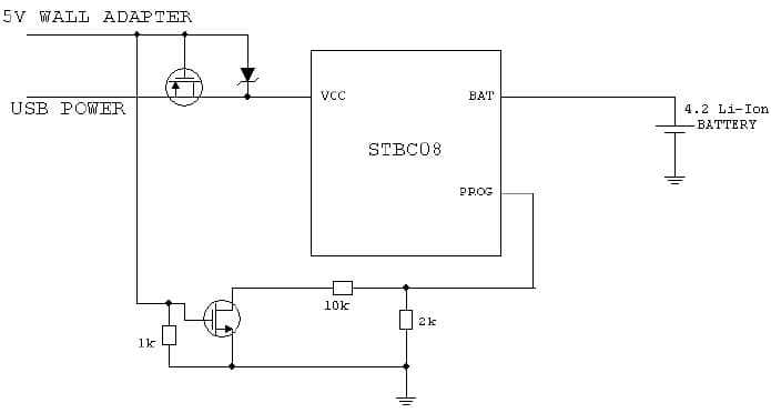 4.2V, 1-Cell, Lithium-Ion Battery Charger for Portable