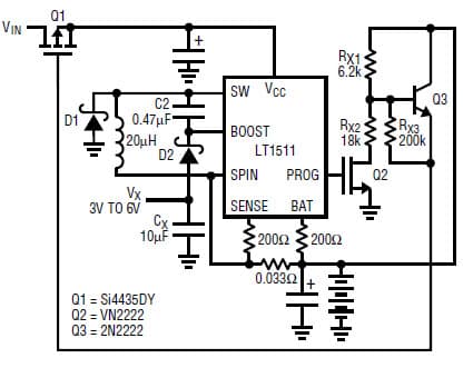 LT1511, 3A Complete Constant Current/Constant Voltage Low Dropout Battery Charger