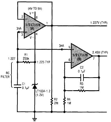 4 to 9V Analog Amplification for Portable