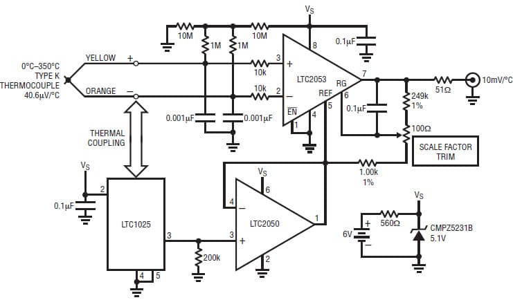 2.7 to 11V Instrumentation Amplifier for Instrumentation