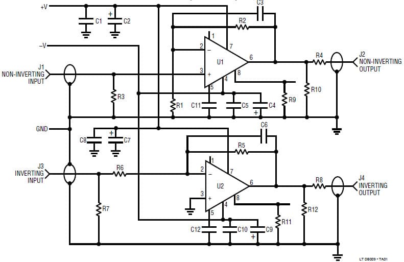 High Frequency Amplifier Evaluation Board